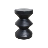 SIDE TABLE RIZ TEAKWOOD BLACK - CAFE, SIDE TABLES